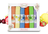 Набор кухонных полотенец Vianna Flower Towel (45x65 - 6 шт) - 8056-04