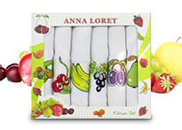 Набор кухонных полотенец Anna Loret (40x60 - 6 шт) - 8058-05