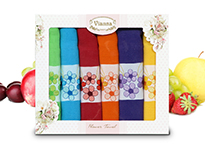 Набор кухонных полотенец Vianna Flower Towel (45x65 - 6 шт) - 8056-03
