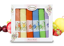 Набор кухонных полотенец Vianna Flower Towel (45x65 - 6 шт) - 8056-15