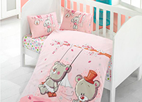 КПБ Victoria baby Ясли Ранфорс Pink Dream - 1133-07