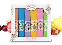 Набор кухонных полотенец Vianna Flower Towel (45x65 - 6 шт) - 8056-13