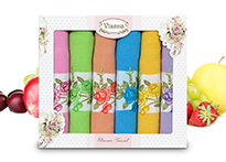 Набор кухонных полотенец Vianna Flower Towel (45x65 - 6 шт) - 8056-07