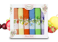 Набор кухонных полотенец Vianna Flower Towel (45x65 - 6 шт) - 8056-02