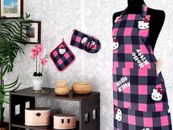 Набор для кухни Hello Kitty (варежка, фартук, прихватка) - 10013-02