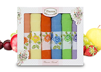 Набор кухонных полотенец Vianna Flower Towel (45x65 - 6 шт) - 8056-09