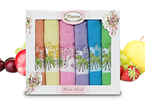 Набор кухонных полотенец Vianna Flower Towel (45x65 - 6 шт) - 8056-08