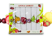 Набор кухонных полотенец Anna Loret (40x60 - 6 шт) - 8058-02