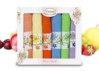 Набор кухонных полотенец Vianna Flower Towel (45x65 - 6 шт) - 8056-06