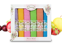 Набор кухонных полотенец Vianna Flower Towel (45x65 - 6 шт) - 8056-05