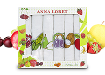 Набор кухонных полотенец Anna Loret (40x60 - 6 шт) - 8058-03