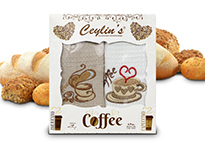 Набор кухонных полотенец Ceylin's Coffee (50x70 - 4 шт) - 8054-02